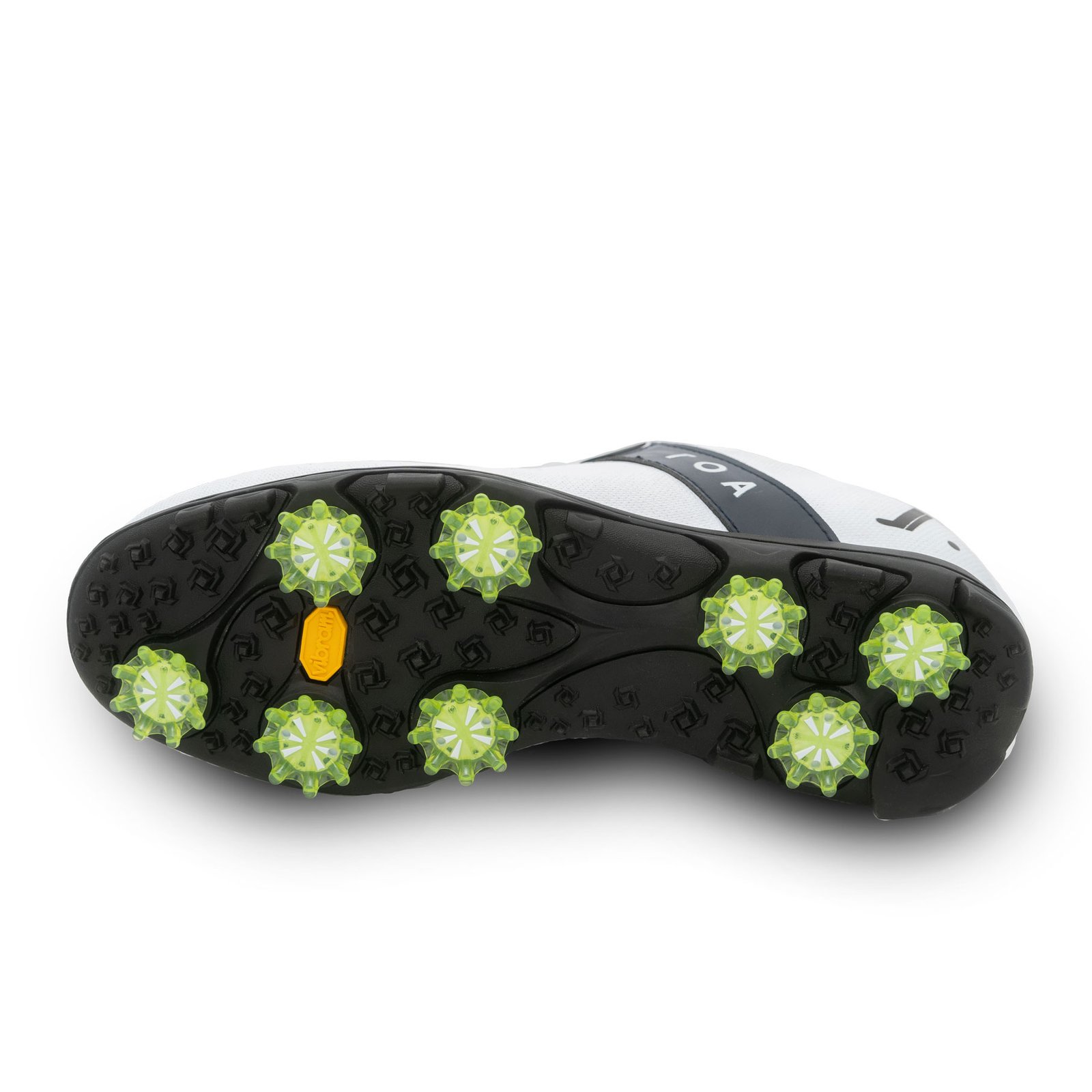 toa-sky-bluestar-golf-shoes-sole-view-vibram-with- interchangeable-spikes