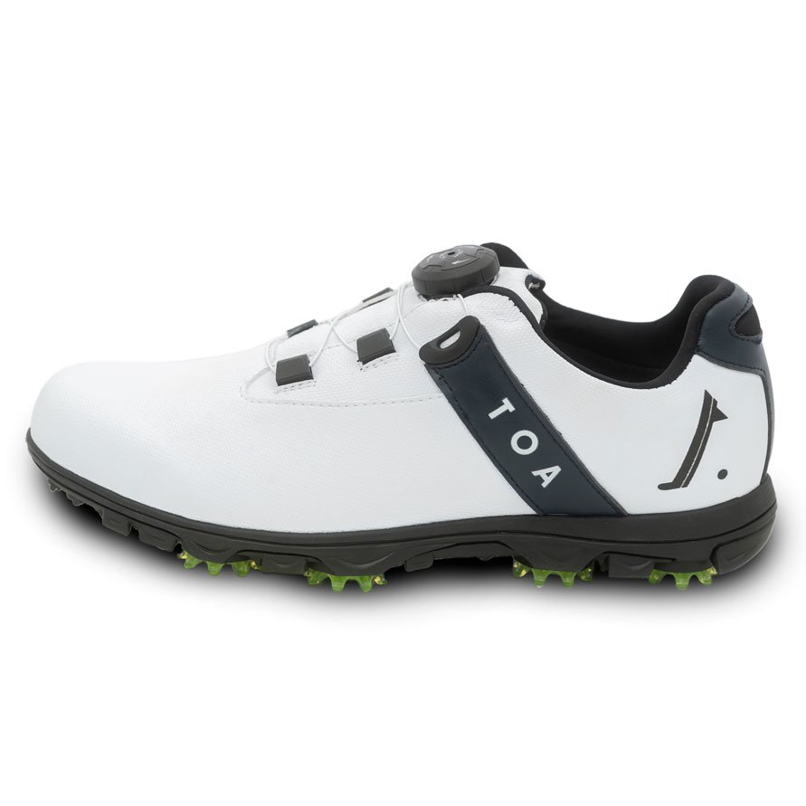 toa-sky-bluestar-golf-shoes-frontal-view-wetlock-waterproof-technology
